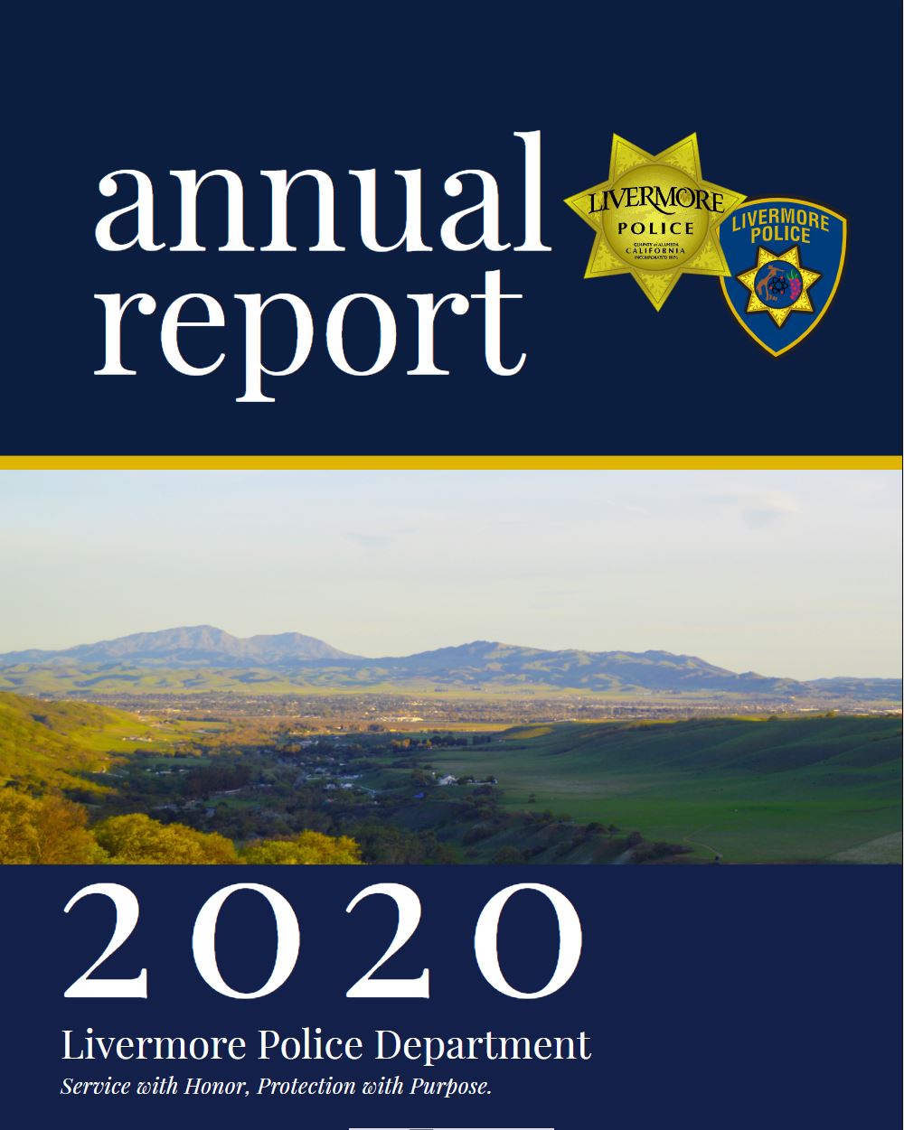 2020 Livermore Police Department annual report cover page